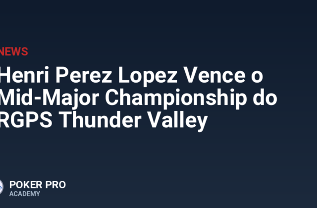 Henri Perez Lopez Vence o Mid-Major Championship do RGPS Thunder Valley