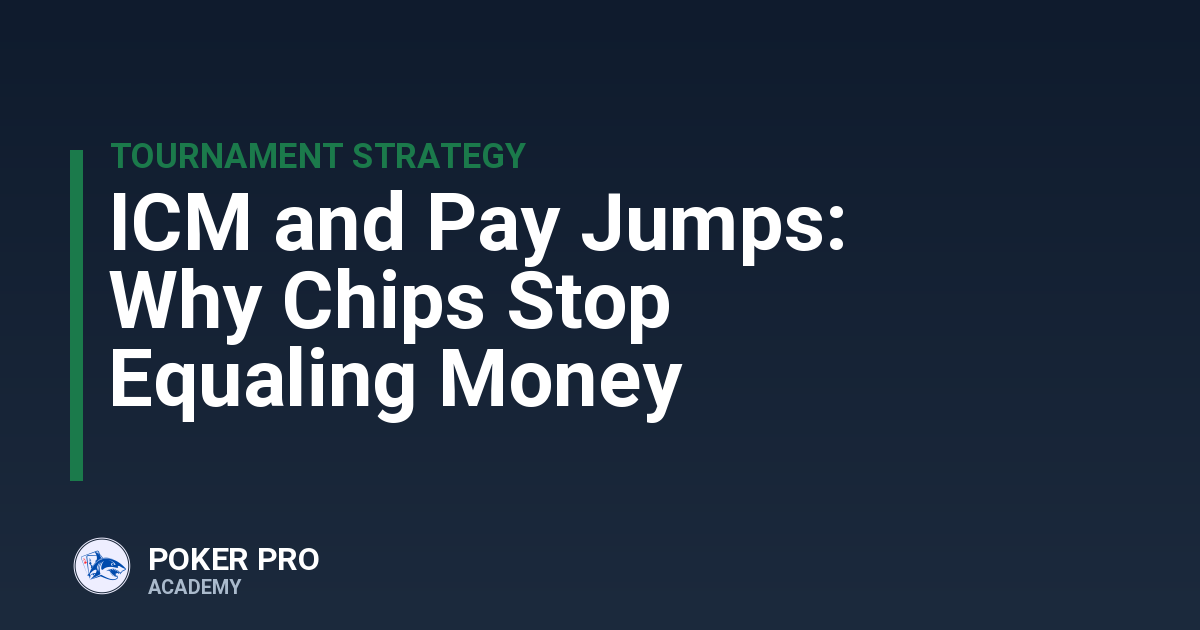 ICM and Pay Jumps: Why Chips Stop Equaling Money
