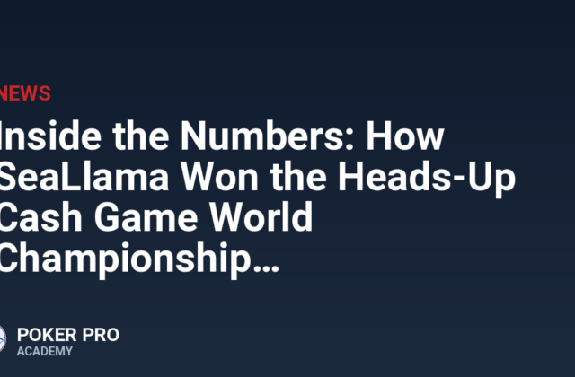 Inside the Numbers: How SeaLlama Won the Heads-Up Cash Game World Championship