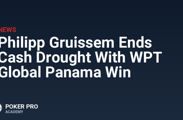 Philipp Gruissem Ends Cash Drought With WPT Global Panama Win
