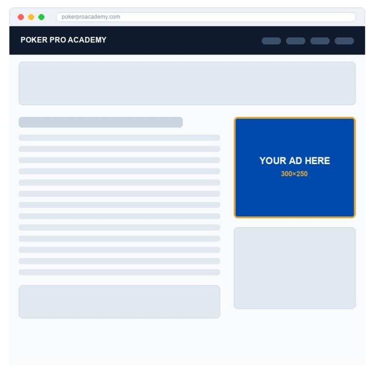 Ad spot — Sidebar box (300×250) — English audience