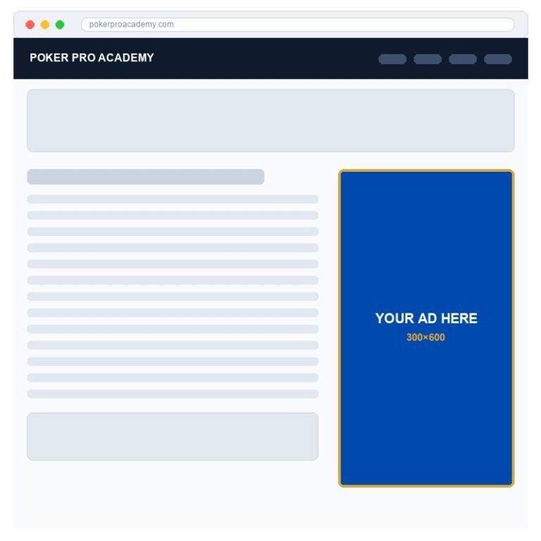 Ad spot — Sidebar (tall / sticky) (300×600) — English audience