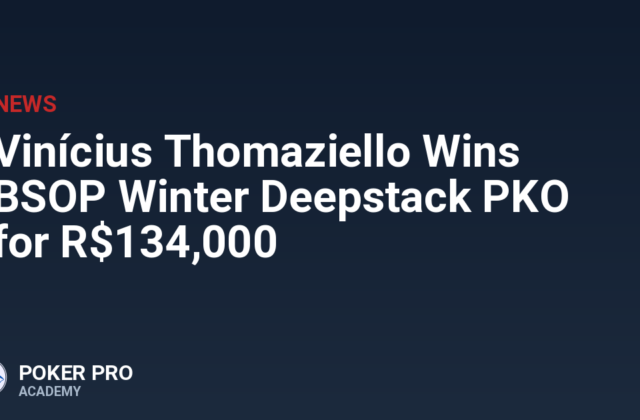 Vinícius Thomaziello Wins BSOP Winter Deepstack PKO for R$134,000