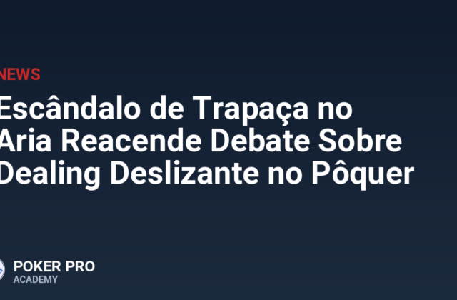 Escândalo de Trapaça no Aria Reacende Debate Sobre Dealing Deslizante no Pôquer