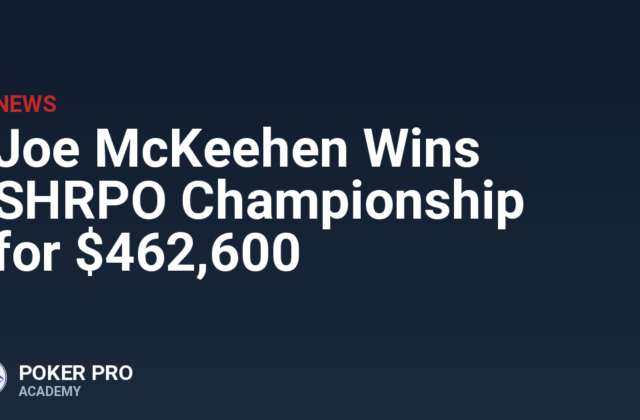 Joe McKeehen Wins SHRPO Championship for $462,600