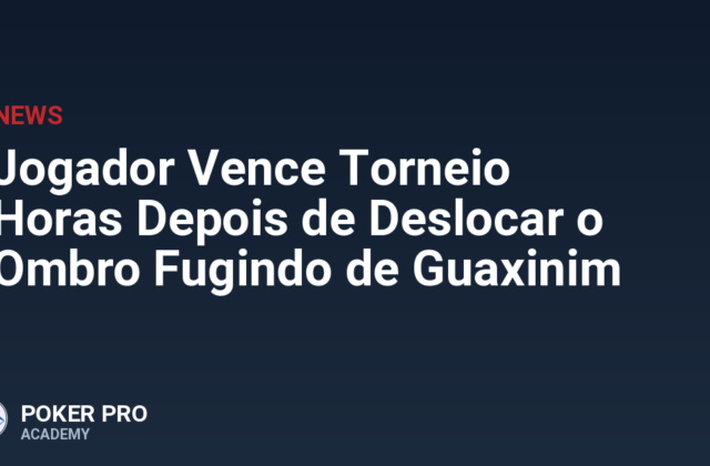 Jogador Vence Torneio Horas Depois de Deslocar o Ombro Fugindo de Guaxinim