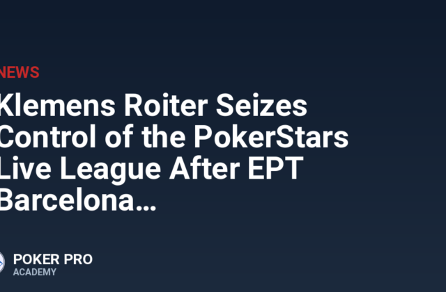 Klemens Roiter Seizes Control of the PokerStars Live League After EPT Barcelona