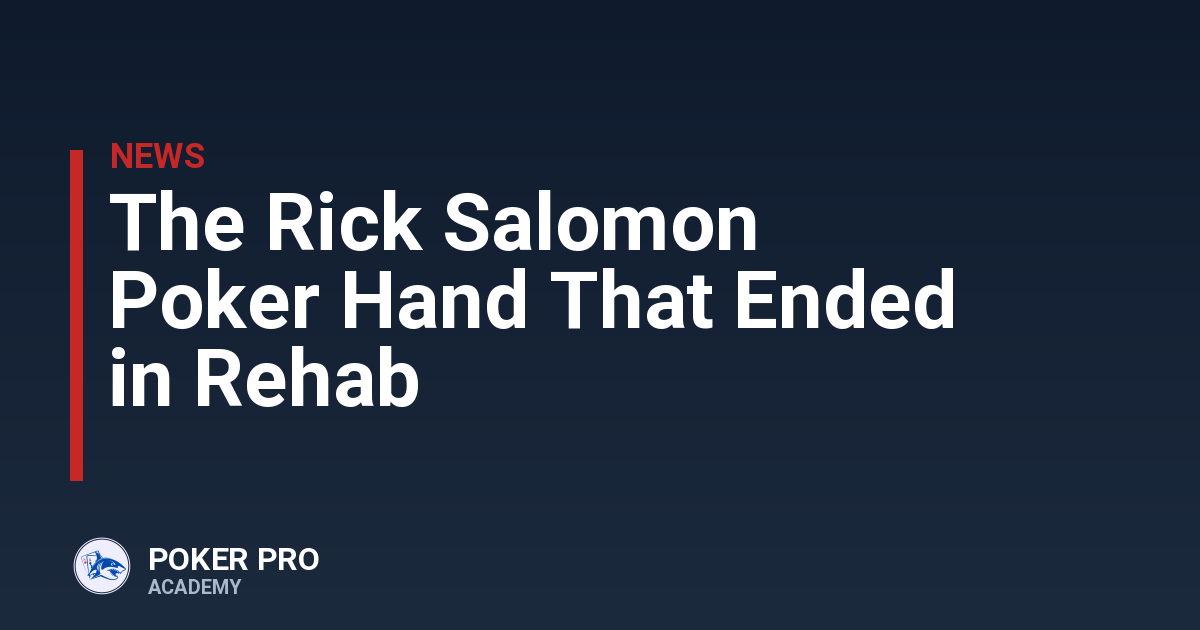 The Rick Salomon Poker Hand That Ended in Rehab